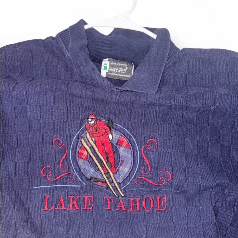 Vintage Lake Tahoe collared sweatshirt